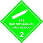 Placa Gás Tóxico 2 de Simbologia de Risco